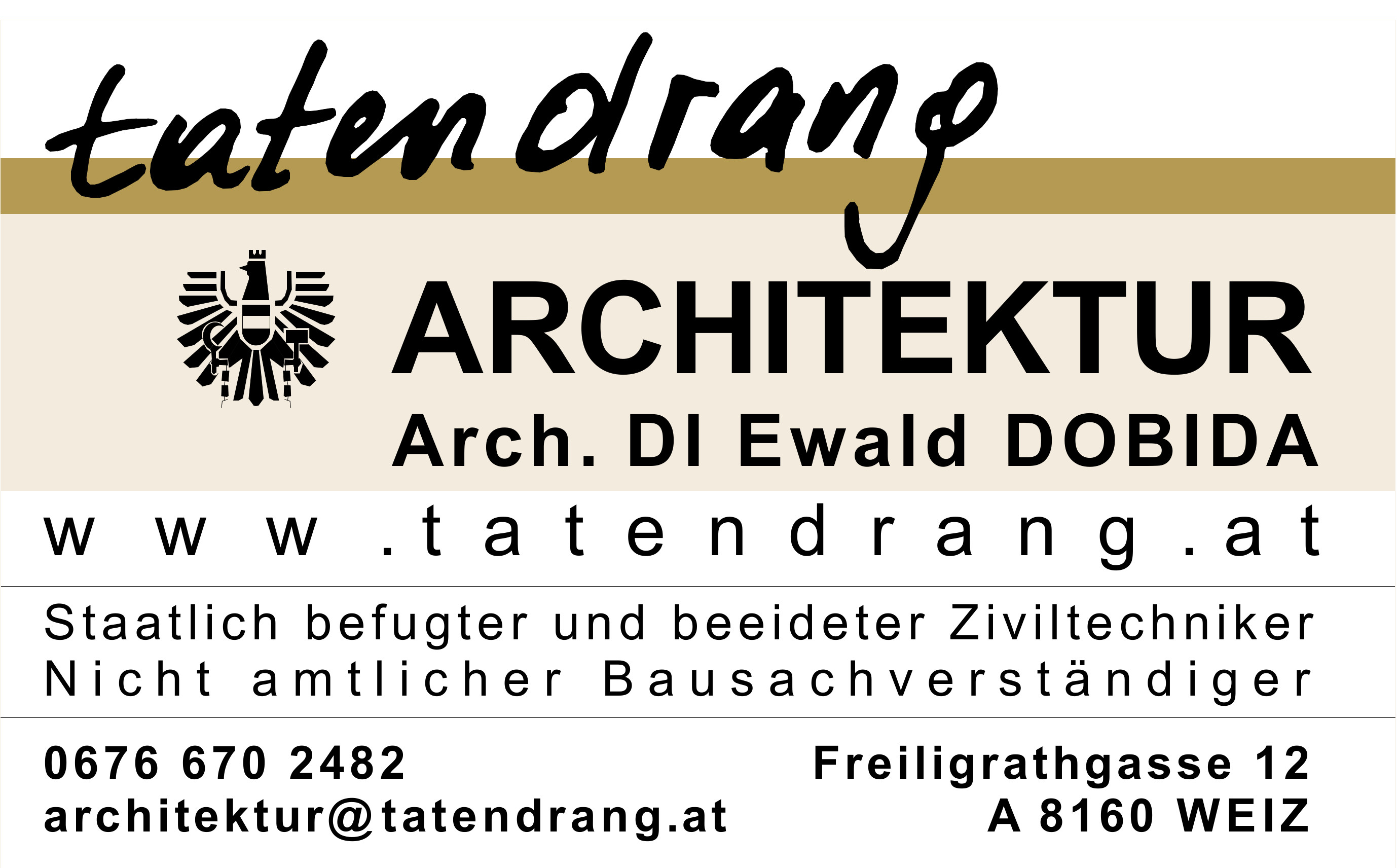 tatendrang architektur logo
